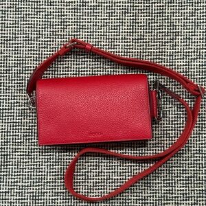 Ecco Vibrant Red Crossbody Bag